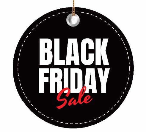 Avoid the dangers of Black Friday! Black Friday sale tag